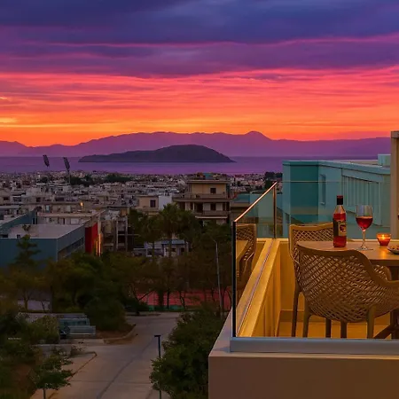 아파트 A Heaven View Park Hideaway - Chania Nest 하니아